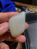 和田玉-黄皮白肉籽料原石